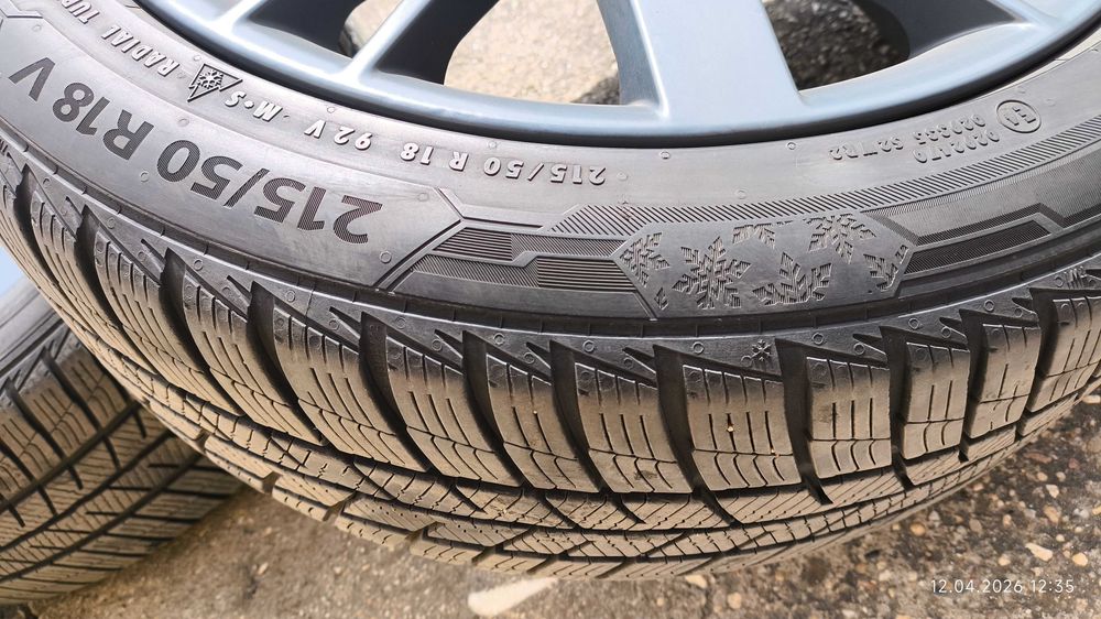 Koła Zimowe Felgi 5*114 18 Opony 215 50 r 18 Barum zimą