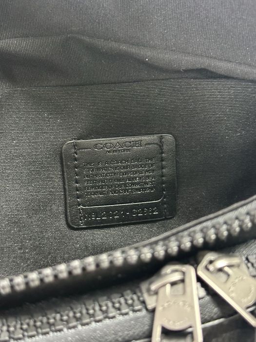 Сумка чоловіча бананка поясна Coach Track Belt Bag Grey/Black