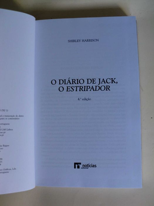 O Diário de Jack o Estripador
de Shirley Harrison