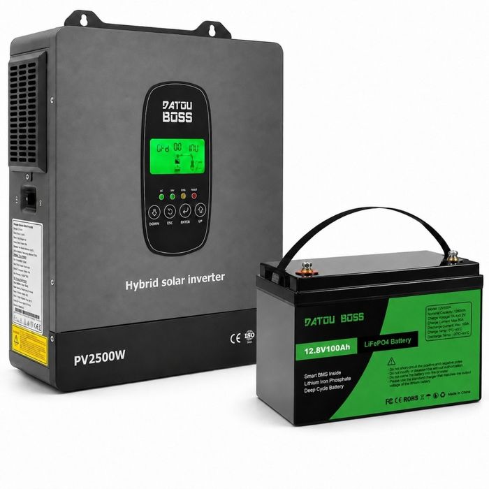 Комплект резервного живлення DATOUBOSS 1800 Вт + LiFePO₄ Datou Boss 12V 100Ah Наявність!