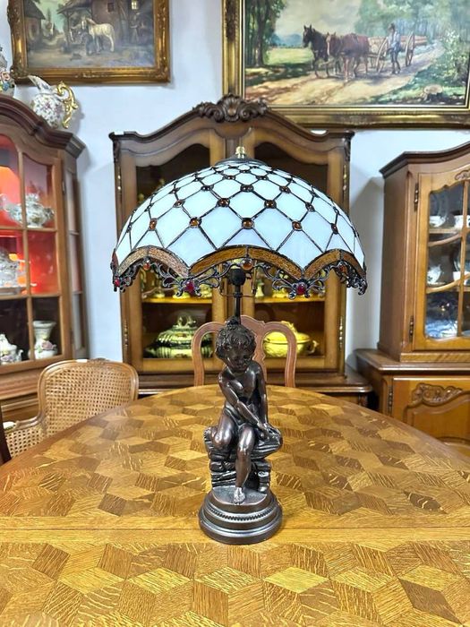 Настільна лампа в стилі Тіффані світильник 7267