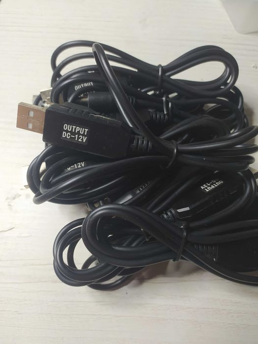 Кабель USB DC 12V, USB дріт для під'єднання роутера DC 5.5x2.1 мм