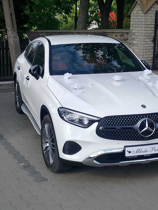 Samochód auto do ślubu Mercedes GLC Coupe BIAŁY nowy - OKAZJA
