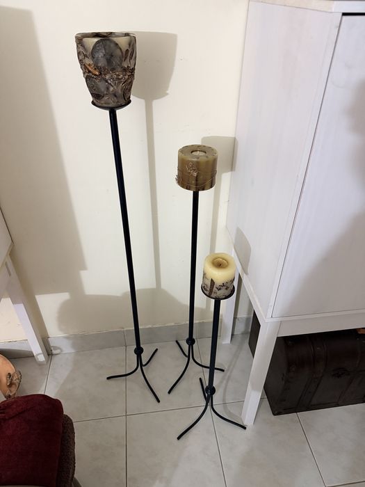 Castiçais pé alto