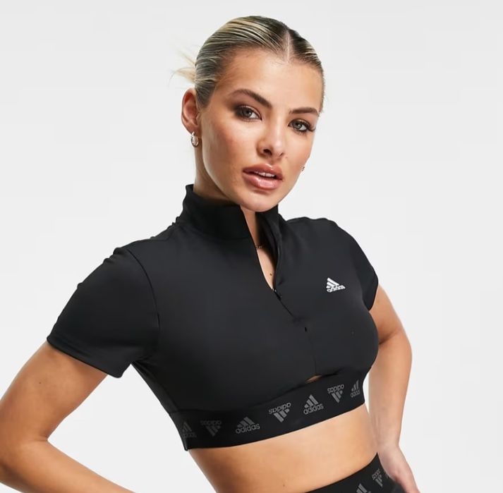 Жіночий спортивний укорочений топ  Adidas