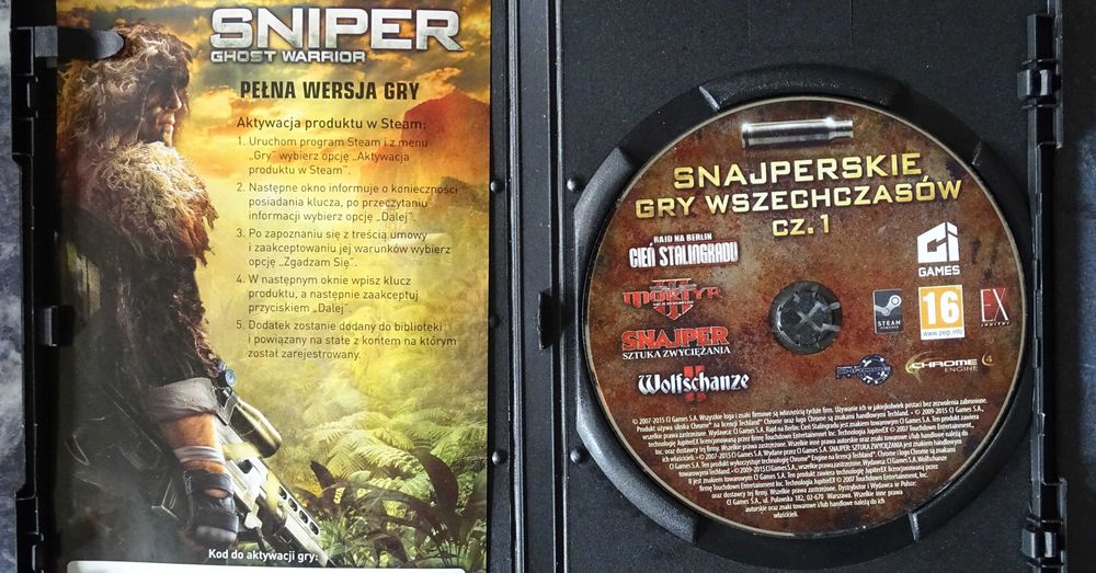 Gra PC DVD: Snajperskie gry wszechczasów.