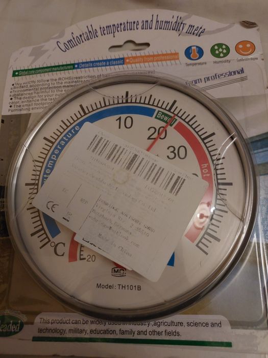 Termometr analogowy higrometr