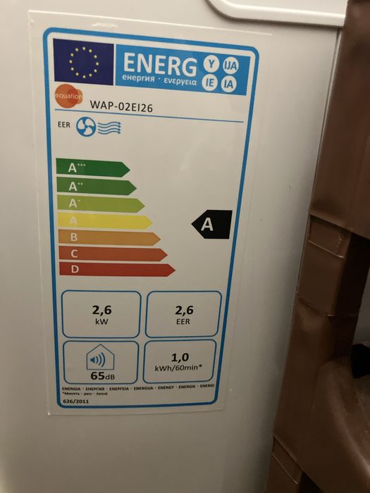 Ar Condicionado Portátil Equation 9000 BTU 2,6 kW – Classe A