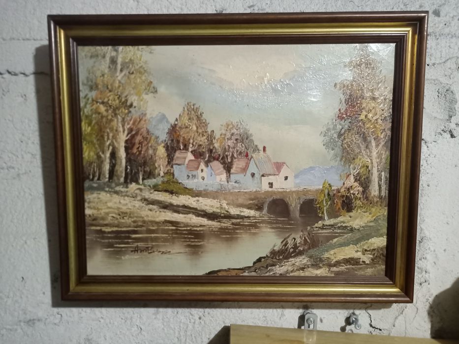 Stary obraz na płótnie