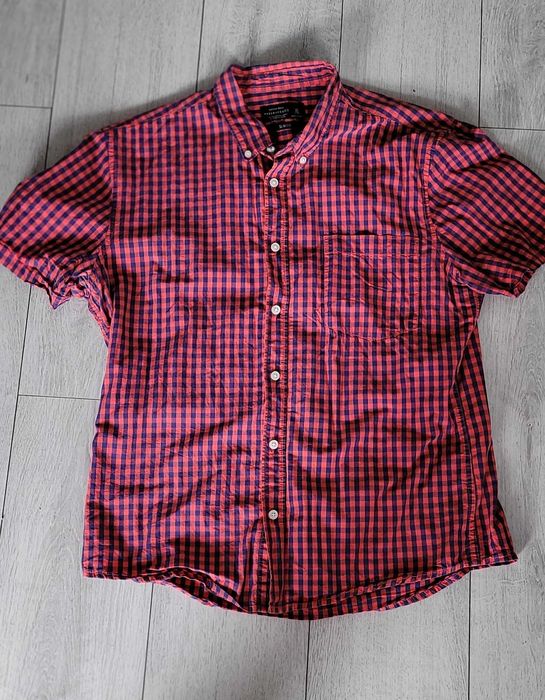 Męska koszula krutki rękaw slim fit Reserved