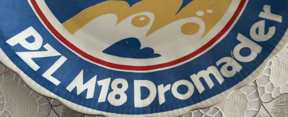 Talerz Porcelanowy Wałbrzych 32cm PZL M18 Dromader