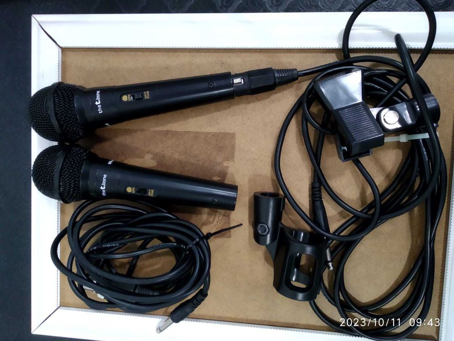 Nunca usados: 3 microfones