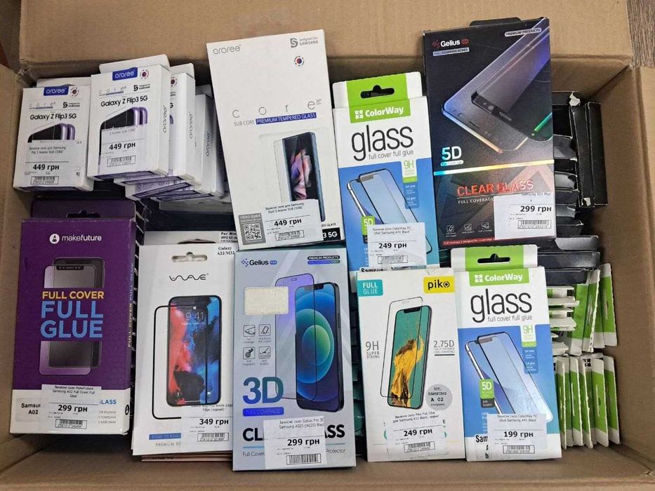 ВЕЛИКИЙ ОПТОВИЙ ЛОТ аксесуарів для смартфонів (1500+ одиниць)