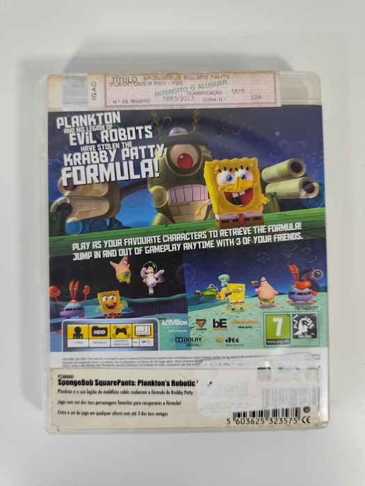 SpongeBob SquarePants Plankton's Robotic Revenge - PS3 PAL