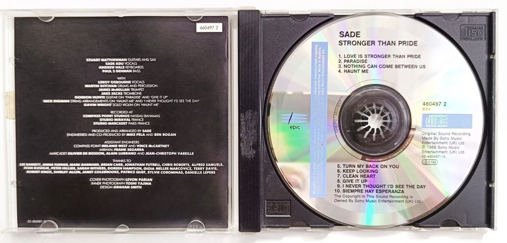 Sade Stronger Than Pride 1988r