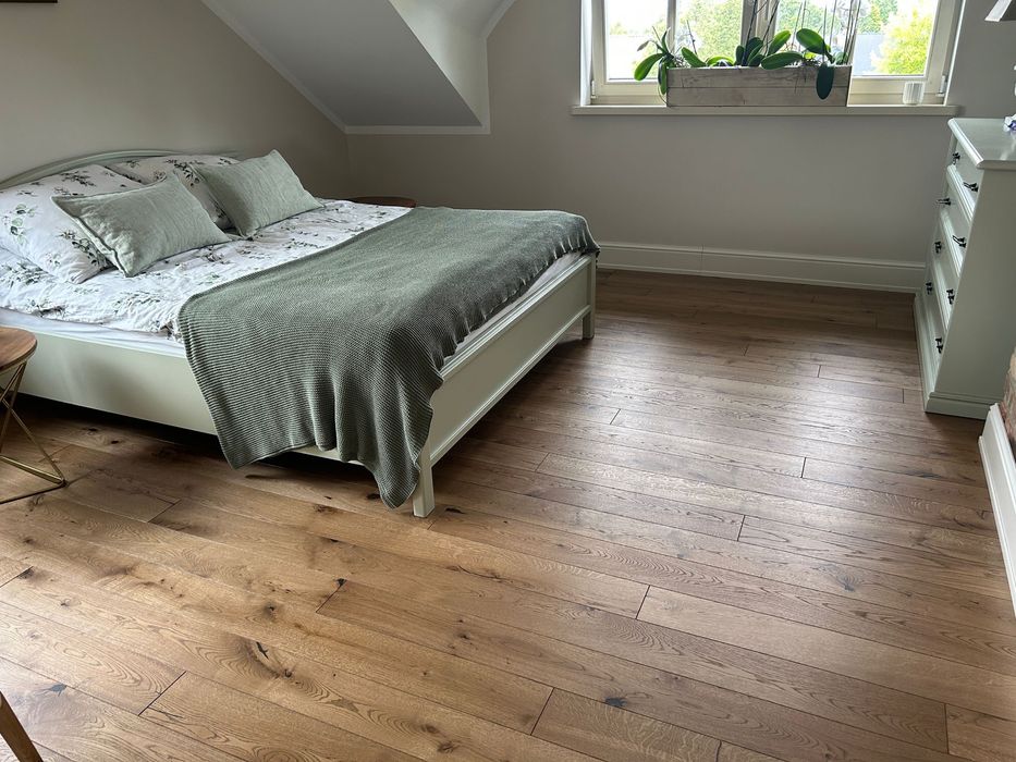 Podłoga Drewniana Dąb Rustic, 13x140x2000mm, 4faza, Olej UV Rzeszów