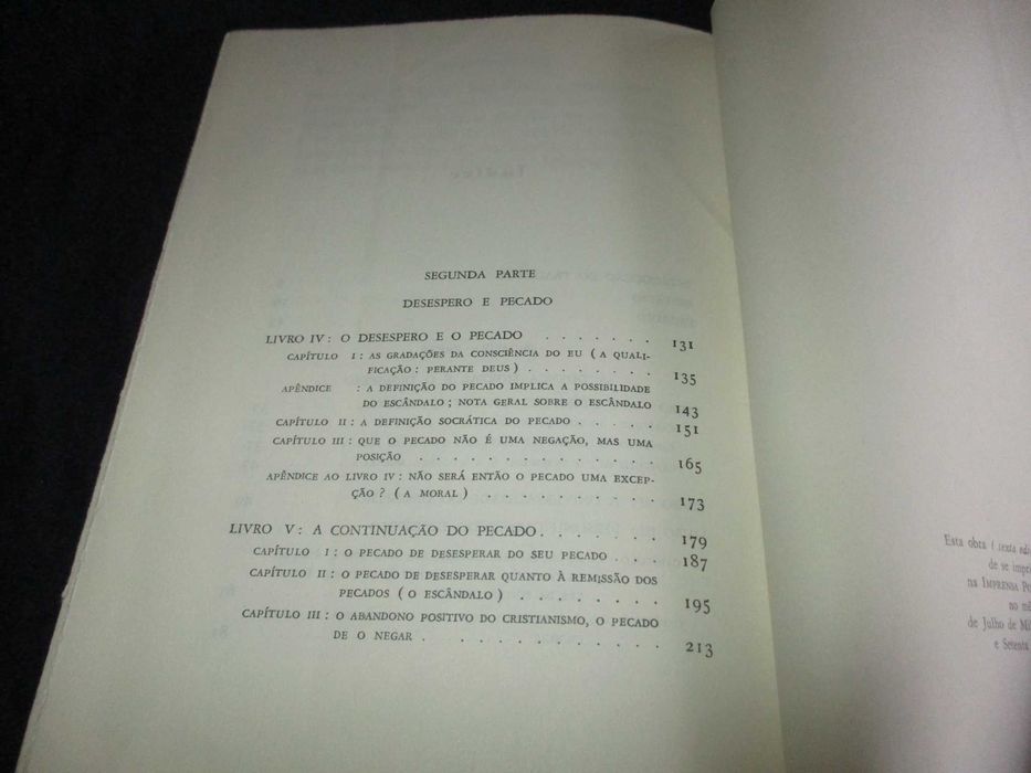 Livro O Desespero Humano Sören Kierkegaard