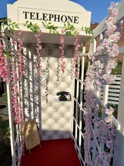 Budka angielska, budka weselna biała