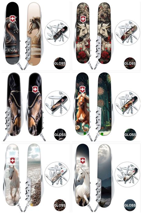 Ніж VICTORINOX Spartan ZODIAC Вогняний Кінь Рік Коня Huntsman Climber