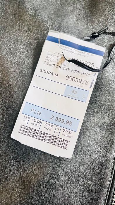 Męska kurtka skórzana Boss