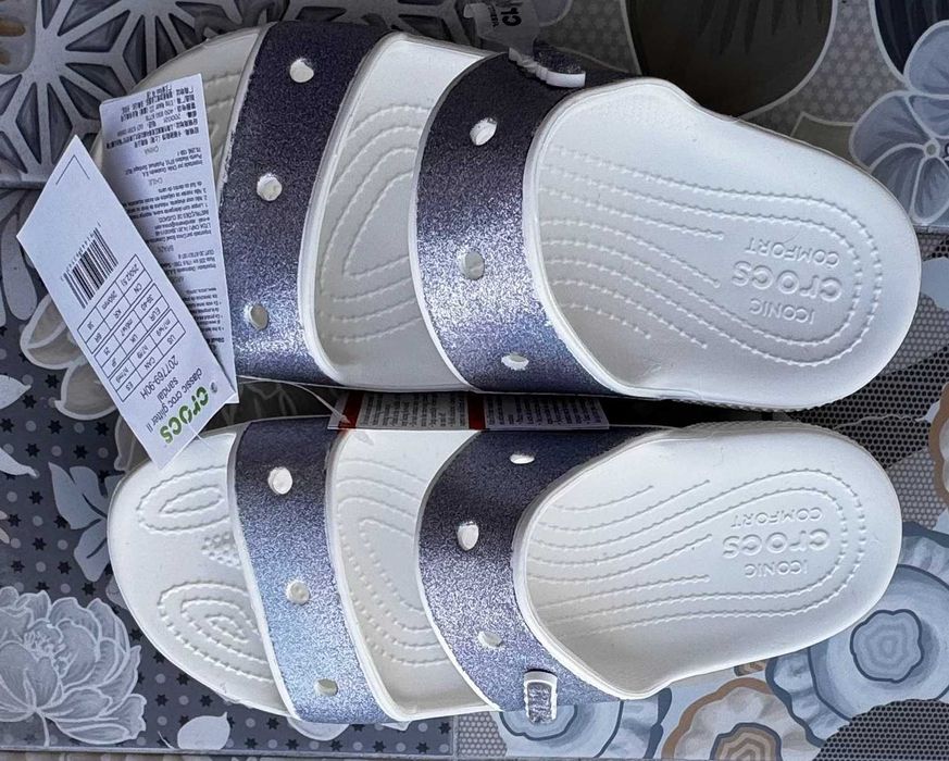 Жіночі шльопанці Crocs Glitter II, 39-40
