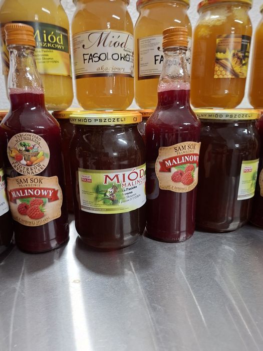 Miód Lipowy. Miodowy box. Pakiet 4 x słoik 900ml wysyłka gratis.