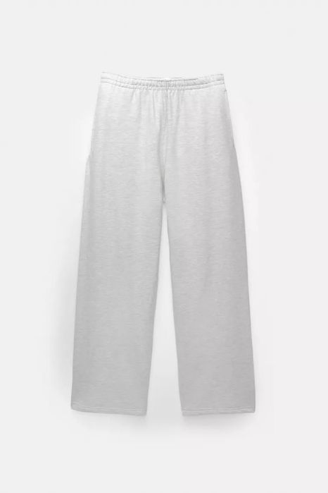 Calças de Fato de Treino Wide Leg L Novas