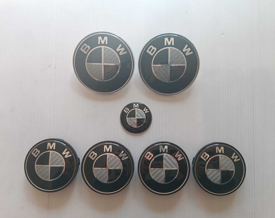 BMW - Conjunto kit 7 ou 8 símbolos emblemas