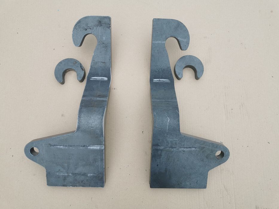 Mocowania EURO, Euroramka, haki odchylone, uchwyt, rygiel, hak, z