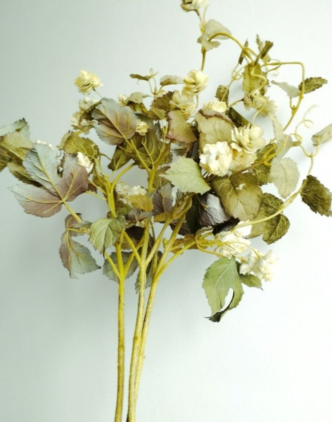 Цветы искусственные ткань РОЗА КУСТОВАЯ на стебле 12 см (бутон 2,7 см) 6 штук