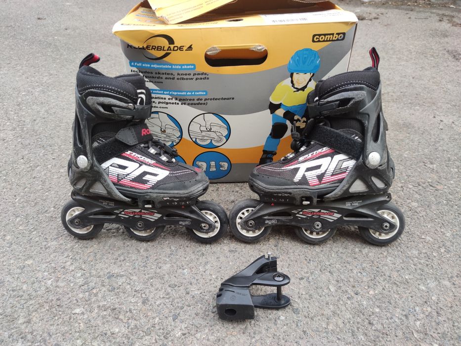 rollerblade spitfire роликовые коньки детские с регулировкой разм.