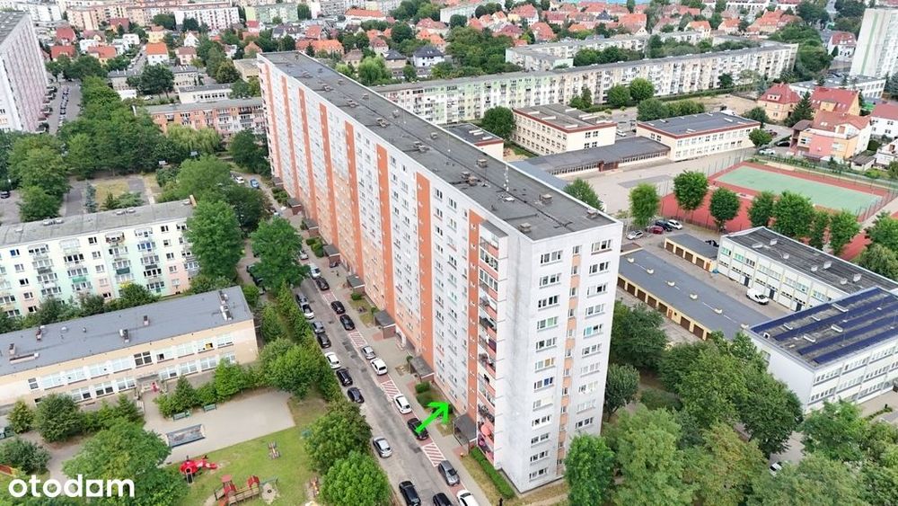 2 pokoje 42 m, parter, balkon loggia, os. zachód