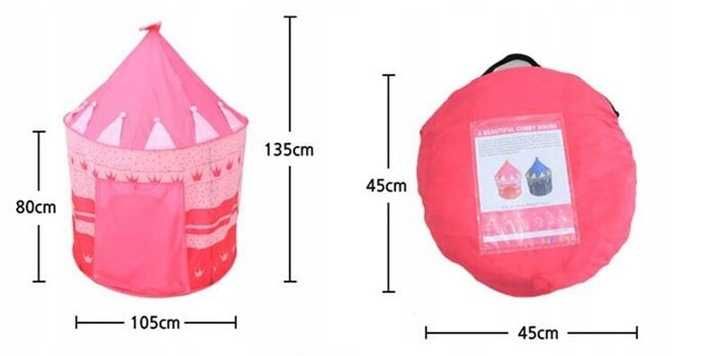 Namiot Domek Dla Dzieci Pałac Zamek do Ogrodu Domu różowy dla księżnej