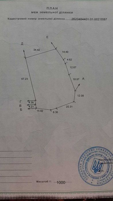 Продається земальна ділянка в горах.