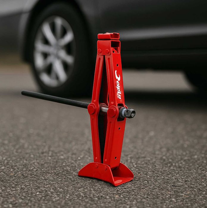 Podnośnik Lewarek Samochodowy Trapezowy 2T 2000 KG + GRATIS Rękawice