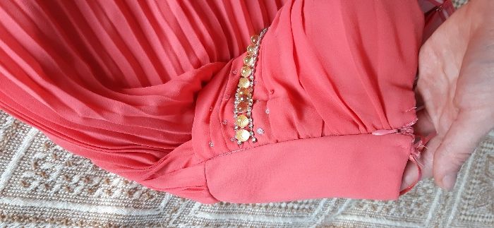 Sukienka plisowana, rozmiar 36 (S),