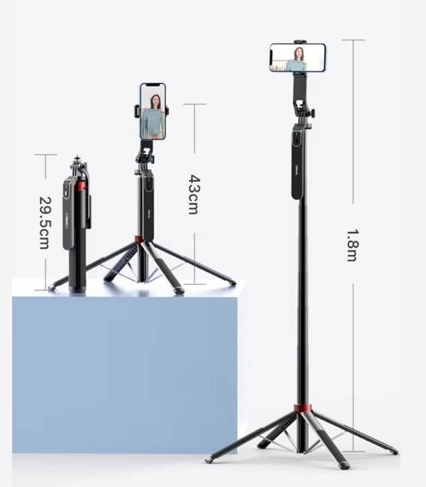 Ulanzi MA09 селфіпалка штатив монопод телефон айфон фото відеозйомка
