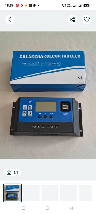 Regulator ładowania akumulatora PWM 30A 12/24V