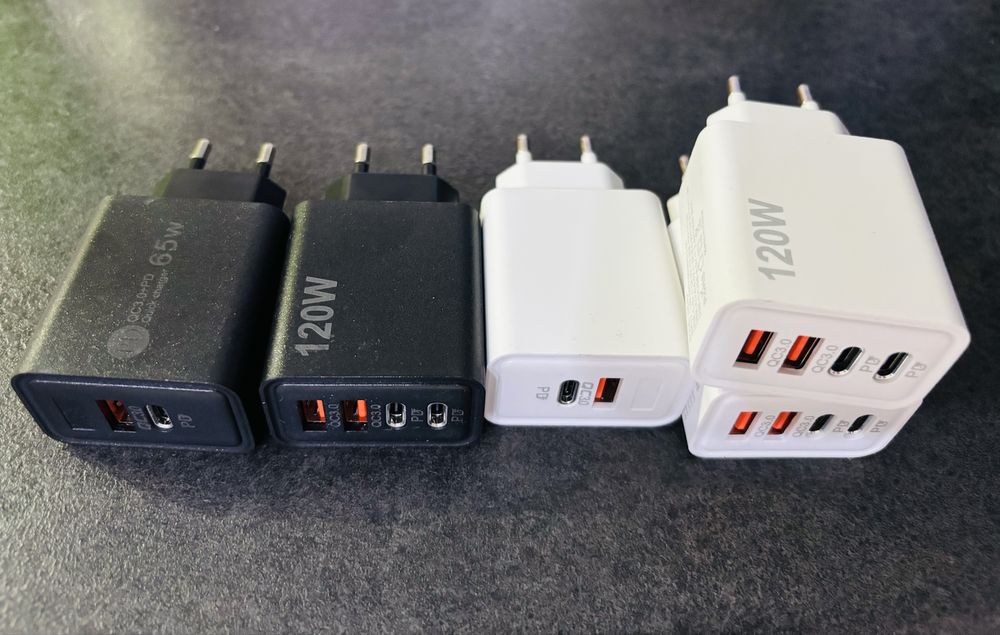 Зарядні блоки 65W / 120W / 120W
