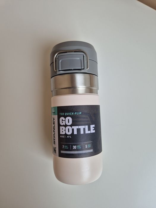 Термокружка Stanley GO Bottle The Quick Flip 0.47 л Rose Quartz термос