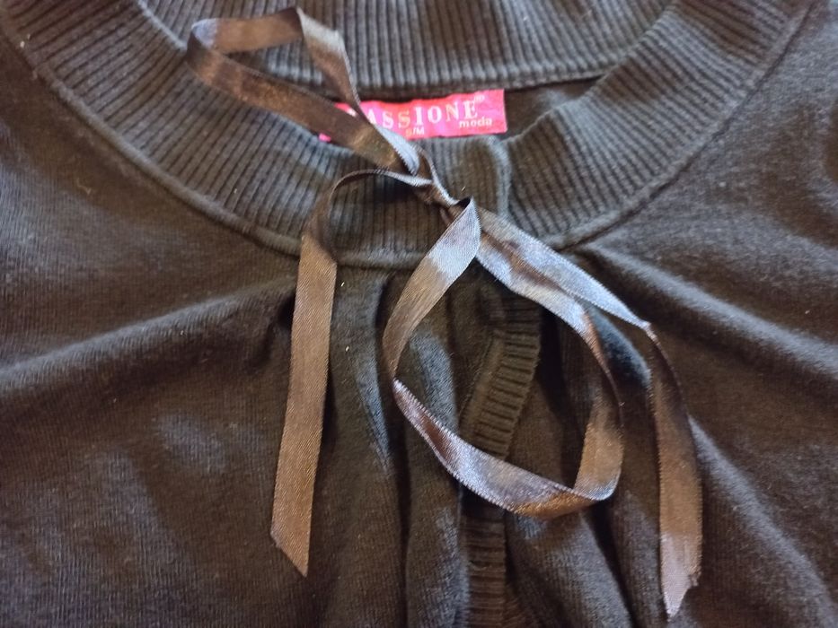 Czarne bolerko z kokardką  PASSINE S/M