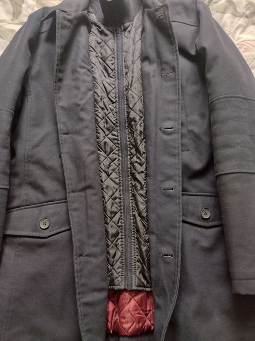 Płaszcz męski granatowy jesienno-zimowy Medicine