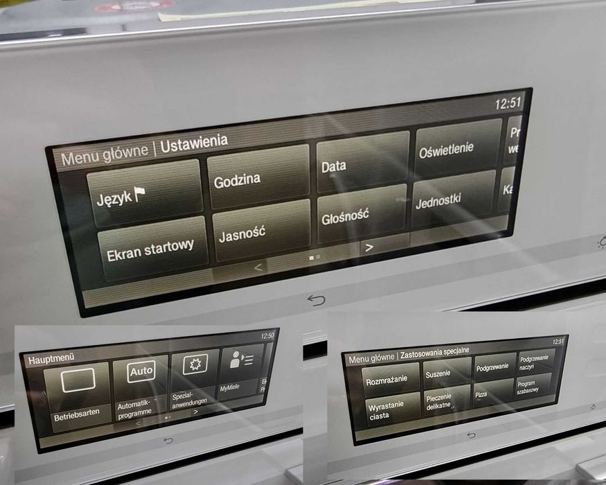 Piekarnik do zabudowy Miele H 6800-60 BP, biały, poj. 49l, Jak nowy
