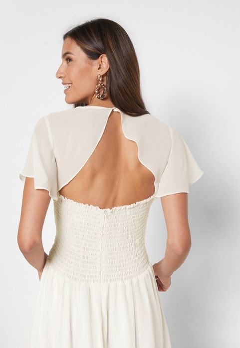 Nowa suknia ślubna 38 40 cywilny poprawiny ecru wesele zwiewna koronka