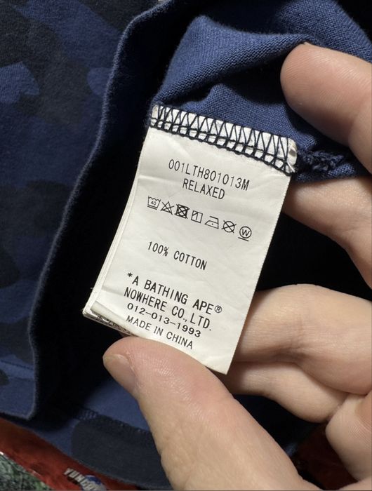 Лонгслив Bape Bathing Ape WGM Shark Camo