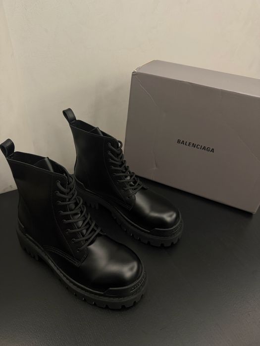 Balenciaga Strike Leather 005 ботинки черевики