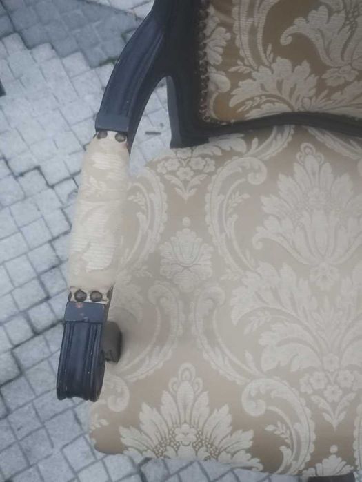 Antiga Bergère Cadeirão Poltrona Cadeira braços, Luís XV