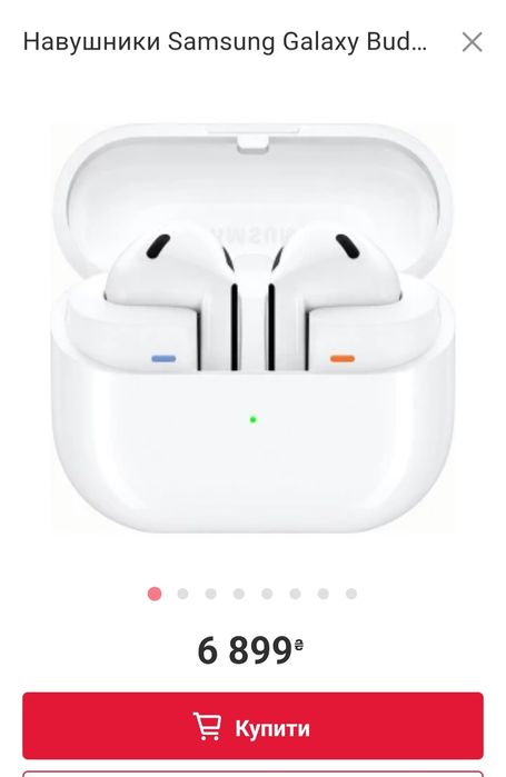 Навушники бездротові Samsung Galaxy Buds 3 White. Гарнітура. Нові