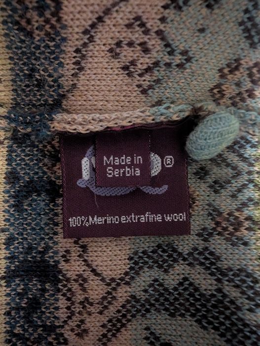 Sweter kardigan IVKO 40 wełna merino