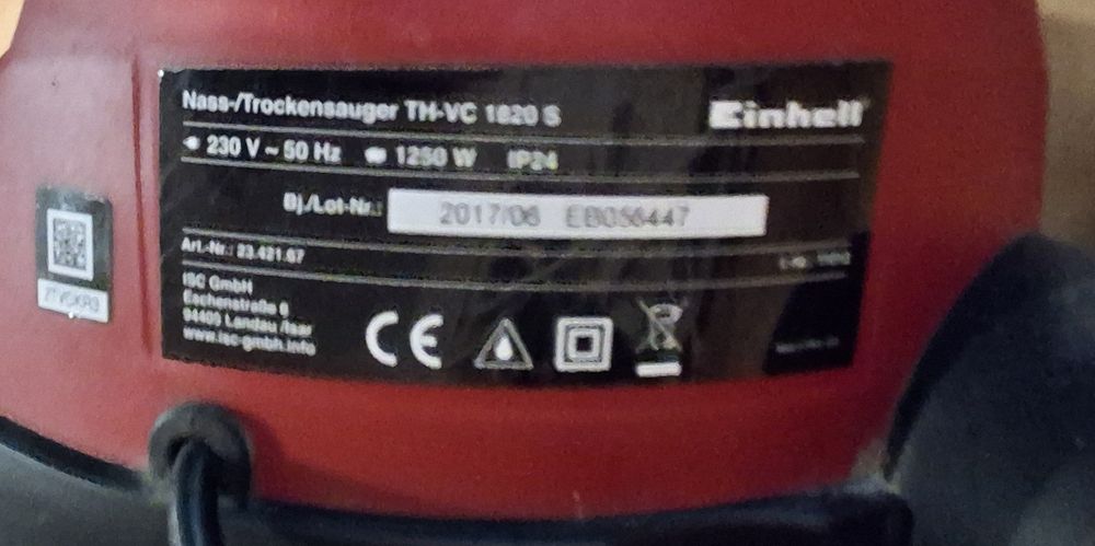 Aspirador Einhell de pó e liquidos